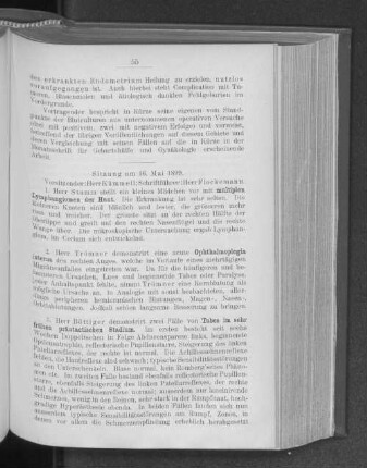 Sitzung am 16. Mai 1899.