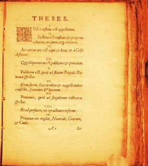 Disp. I. ex ff. et Institutis de iustitia, iure scripto, et non scripto : Huic in fine aliquot iuris enunciationes intricatae cum appendice feudali accesserunt