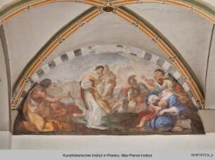 Dreizehn Lünetten-Bilder mit religiösem Inhalt : Das Wunder des Heiligen Joachim