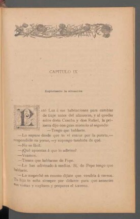 Capítulo IX - Explotando la situación