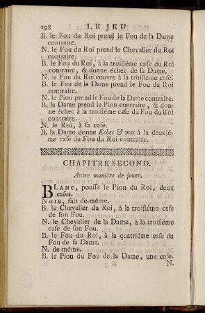 Chapitre Second
