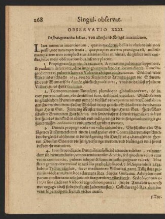 [Observatio XXXI.-XXXX.]