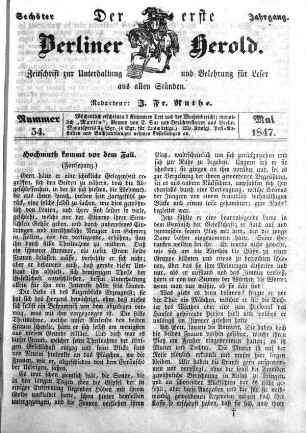 Nummer 54, Mai 1847