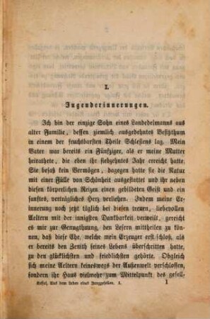Aus dem Leben eines Junggesellen : komischer Roman, 1