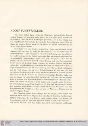 Band 2: Adolf Furtwängler