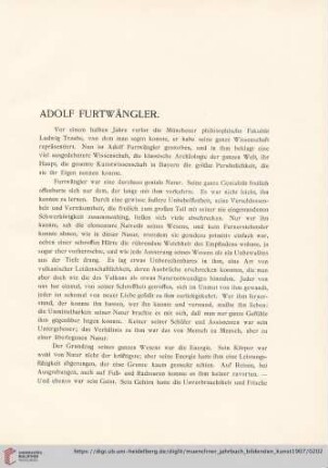 Band 2: Adolf Furtwängler