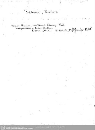 Rahner, Richard