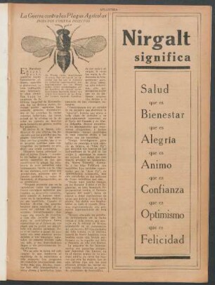 La guerra contra las plagas agrícolas : Insectos contra insectos