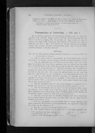 Versammlung zu Amsterdam. - 1370 Apr. 5.