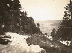 Erzgebirge. Aussicht nach Norden vom Westhang des Fichtelberges