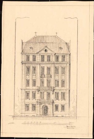 Wohnhaus: Ansicht 1:100