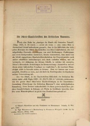 Jahrbücher für Kunstwissenschaft. 1, 1. 1868