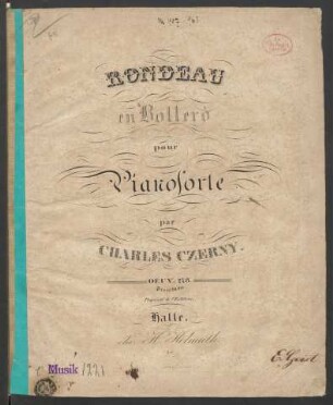 Rondeau en Bollerò pour Pianoforte : oeuv. 278