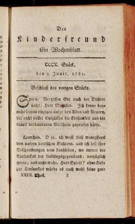 CCCX. Stück, den 9. Junii, 1781
