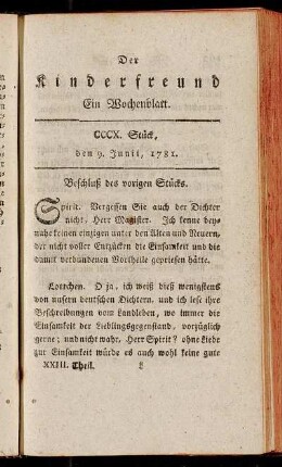 CCCX. Stück, den 9. Junii, 1781