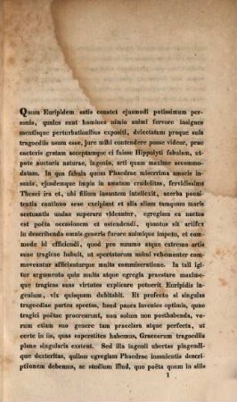 Observationes criticae in Euripidis Hippolytum : Viro perillustri Godofredo Hermanno ... Diem natalem ... congratulantur Societas Graeca et Regium Seminarium Philologicum