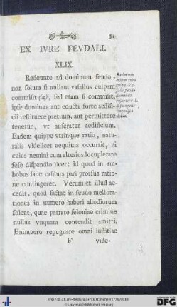 Ex Iure Feudali.