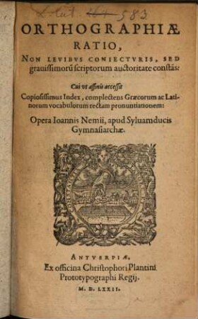 Orthographiae ratio