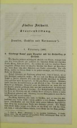 Fünfter Abschnitt. Staatenbildung. Franken, Sachsen und Normannen