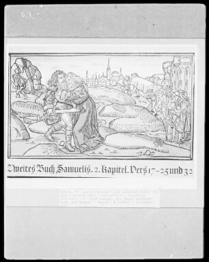 Die Lübecker Bibel von 1494 — Der Kampf zwischen Abner und Asahel