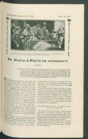 De Pekín á París en automóvil