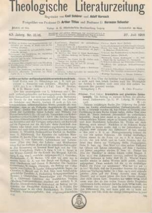 194-195 [Rezension] Fischer, Oskar, Orientalische und griechische Zahlensymbolik