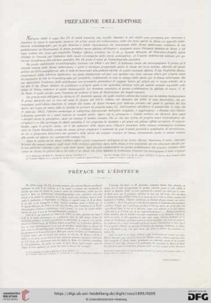 Prefazione dell'editore