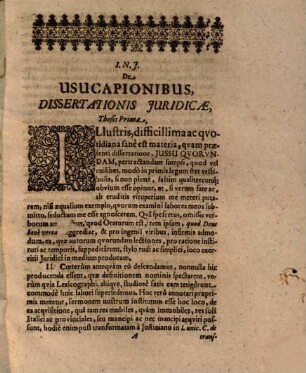 De usucapionibus