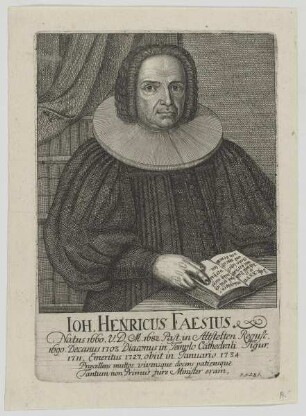 Bildnis des Ioh. Henricus Faesius