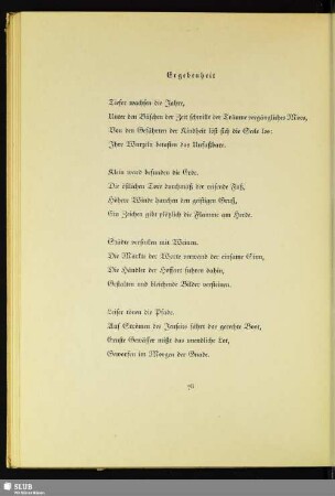 Ergebenheit