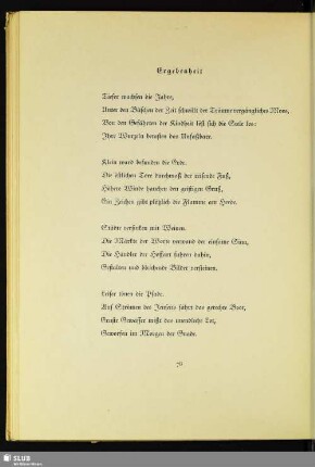 Ergebenheit