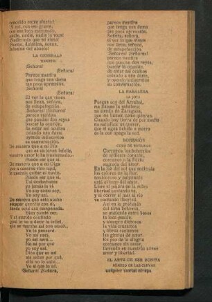 La Generala : Terceto