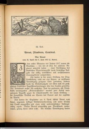 III. Teil - Arras, Flandern, Cambrai