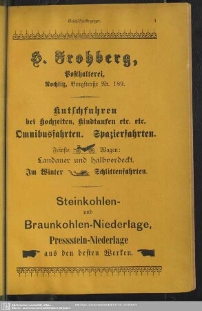 Anzeigen : Geschäfts-Anzeiger