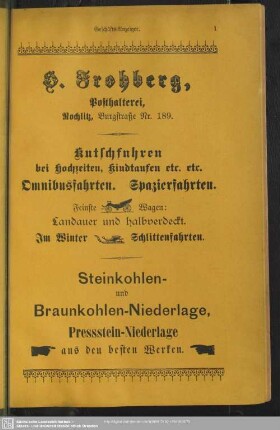 Anzeigen : Geschäfts-Anzeiger