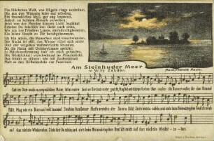 Am Steinhuder Meer - Sah ich Dich auch zu ungezählten Malen [...]