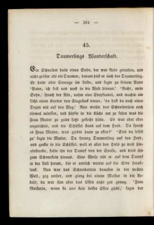 45. Daumerlings Wanderschaft.