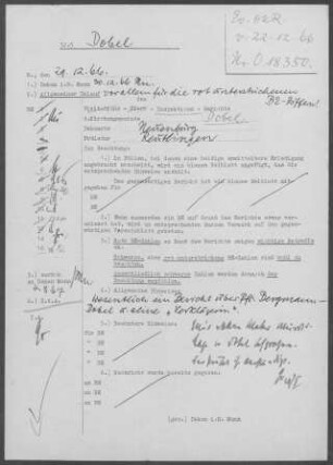 Dobel mit Neusatz und Rotensol: Inspektionsbericht 1966