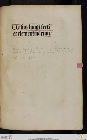 Casus longi super sextum librum Decretalium