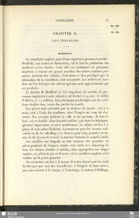 Chapitre II. Pays Étrangers
