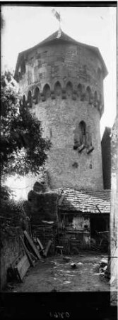 Bretten Simmelturm (Rundturm) Außenansicht von Südwesten