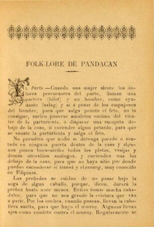 Folk-lore de Pandacan