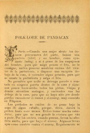 Folk-lore de Pandacan