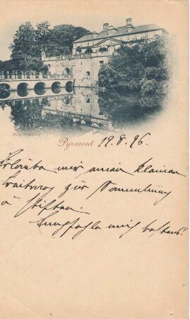Gruß aus Pyrmont. Schloss Pyrmont