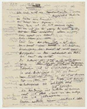 [Wir sind nicht nur Konstruktivisten. - sondern Hauptsächlich Realisten]. Manuskript (deutsch) und Briefentwurf (russisch)