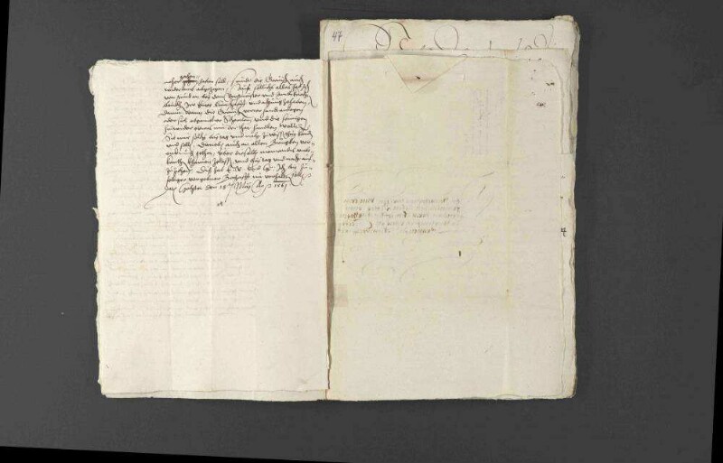 Schriftwechsel bezüglich der Konflikte zwischen Graf Ludwig von Öttingen und Sebastian Schertlin.