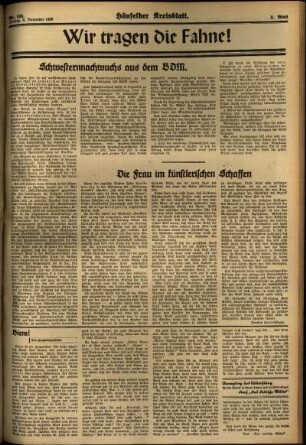 Dritte Ausgabe vom Freitag, den 06. November 1936.