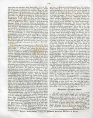 216 Kirchliche Mittheilungen