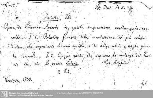 Literatura Italica A: Literatura Italica A