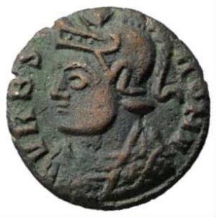 Fundmünze, Aes 4, 330 - 331 n. chr.